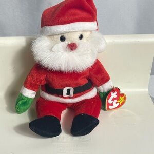 TY Beanie Baby Santa 1998 Plush 9” Christmas Holiday Beanbag Toy with Tags